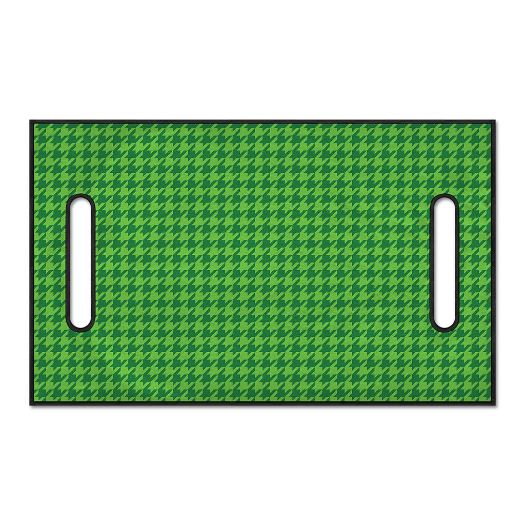 Green Houndstooth Pattern Print Golf Cart Seat Cover