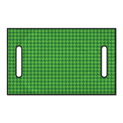 Green Houndstooth Pattern Print Golf Cart Seat Cover