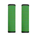 Green Houndstooth Pattern Print Handle Covers