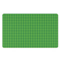 Green Houndstooth Pattern Print Polyester Doormat