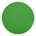 Green Houndstooth Pattern Print Round Blanket