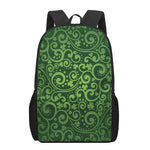 Green Irish Saint Patrick's Day Print 17 Inch Backpack