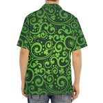 Green Irish Saint Patrick's Day Print Aloha Shirt