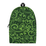 Green Irish Saint Patrick's Day Print Backpack