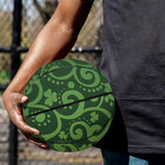 Green Irish Saint Patrick's Day Print Basketball