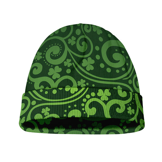 Green Irish Saint Patrick's Day Print Beanie