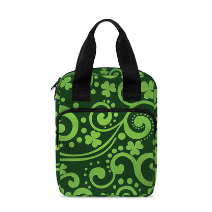 Green Irish Saint Patrick's Day Print Bible Tote Bag