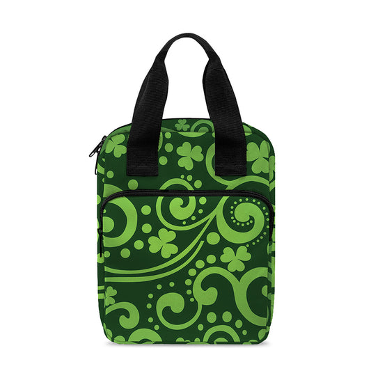 Green Irish Saint Patrick's Day Print Bible Tote Bag