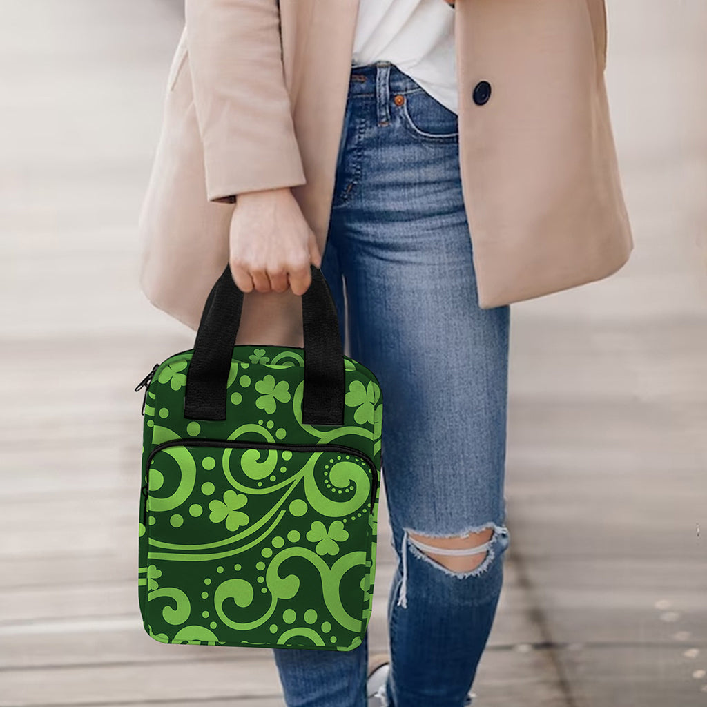 Green Irish Saint Patrick's Day Print Bible Tote Bag