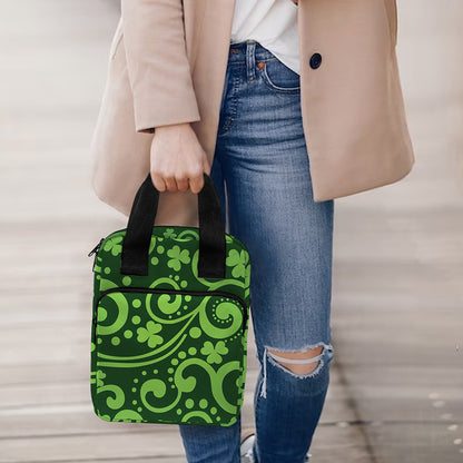 Green Irish Saint Patrick's Day Print Bible Tote Bag