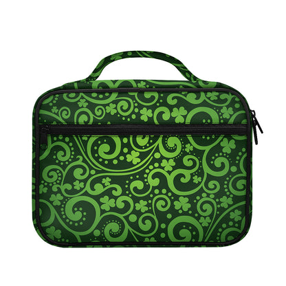 Green Irish Saint Patrick's Day Print Briefcase Bible Bag