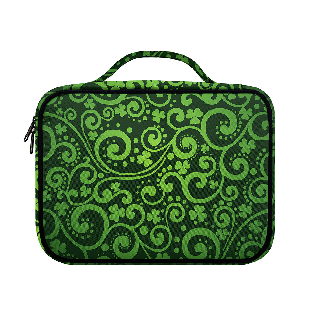 Green Irish Saint Patrick's Day Print Briefcase Bible Bag