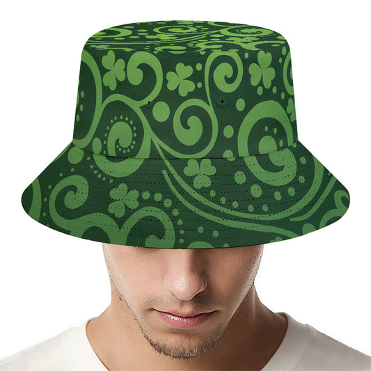 Green Irish Saint Patrick's Day Print Bucket Hat