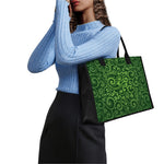 Green Irish Saint Patrick's Day Print Canvas Tote Bag