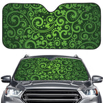 Green Irish Saint Patrick's Day Print Car Windshield Sun Shade