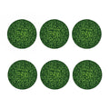 Green Irish Saint Patrick's Day Print Coaster Set