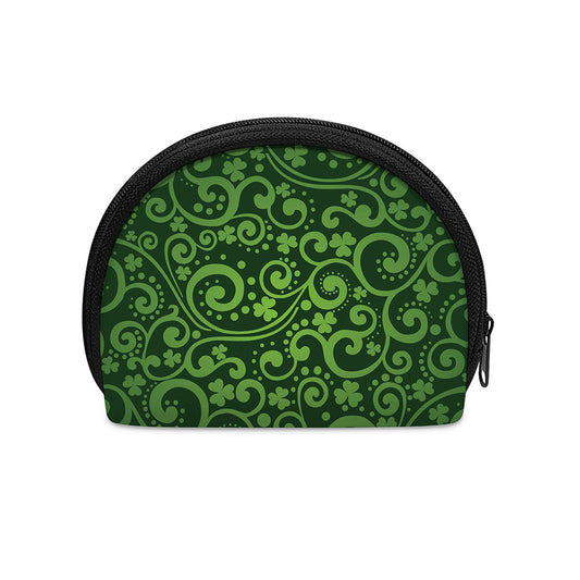 Green Irish Saint Patrick's Day Print Coin Purse