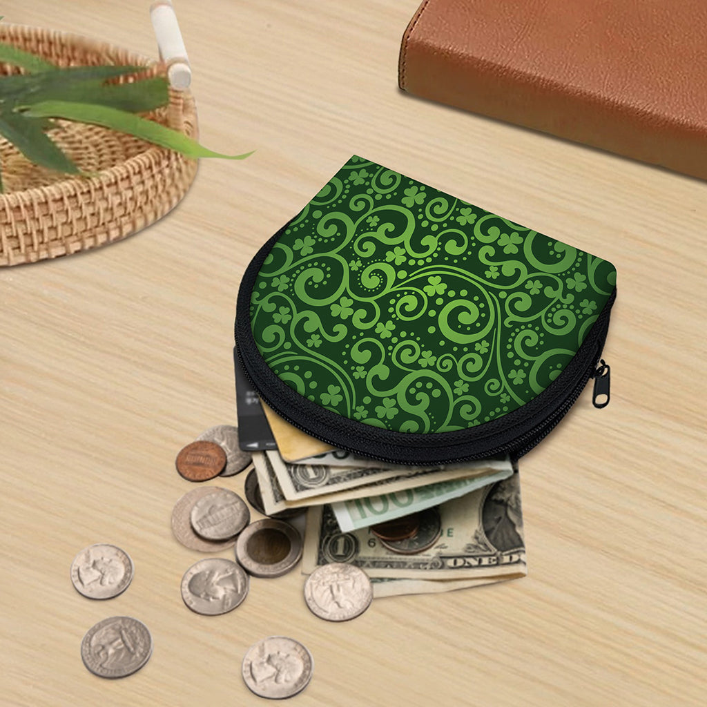 Green Irish Saint Patrick's Day Print Coin Purse