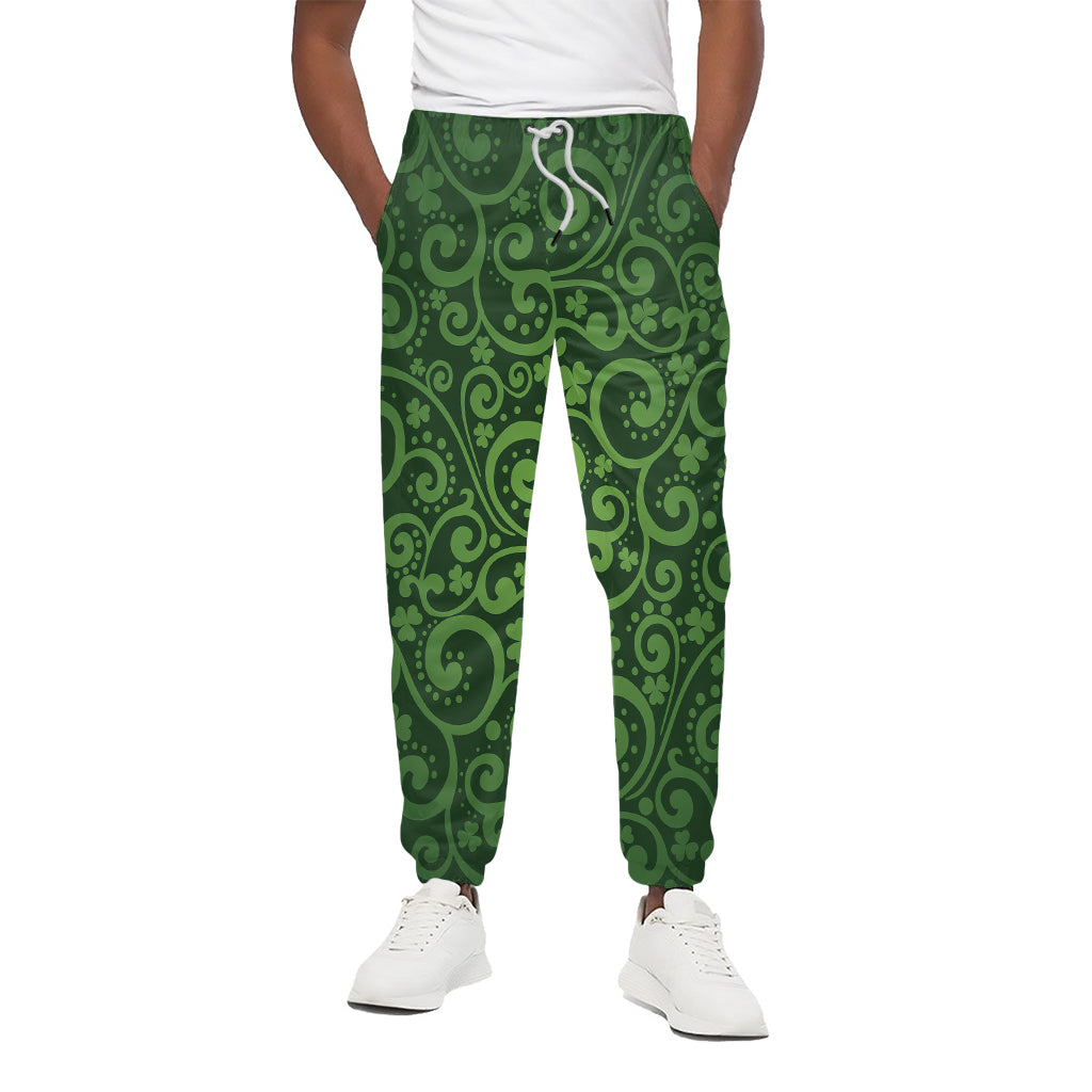 Green Irish Saint Patrick's Day Print Cotton Pants
