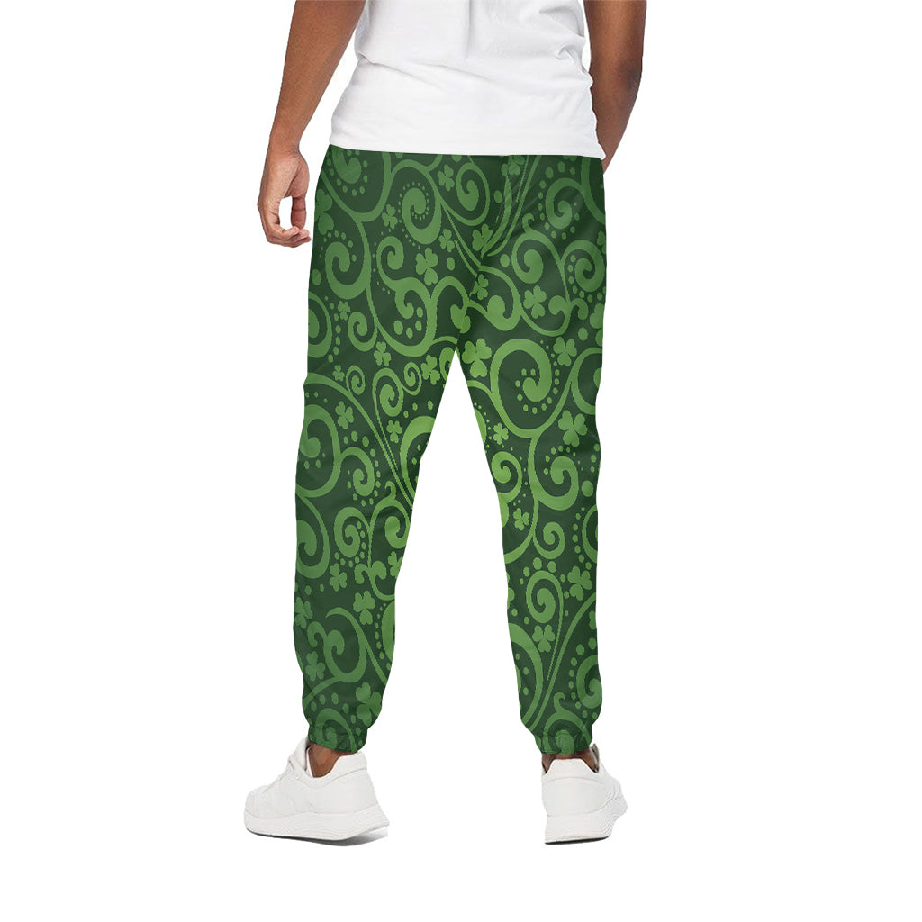 Green Irish Saint Patrick's Day Print Cotton Pants
