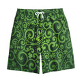 Green Irish Saint Patrick's Day Print Cotton Shorts