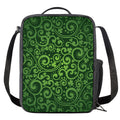 Green Irish Saint Patrick's Day Print Crossbody Lunch Bag
