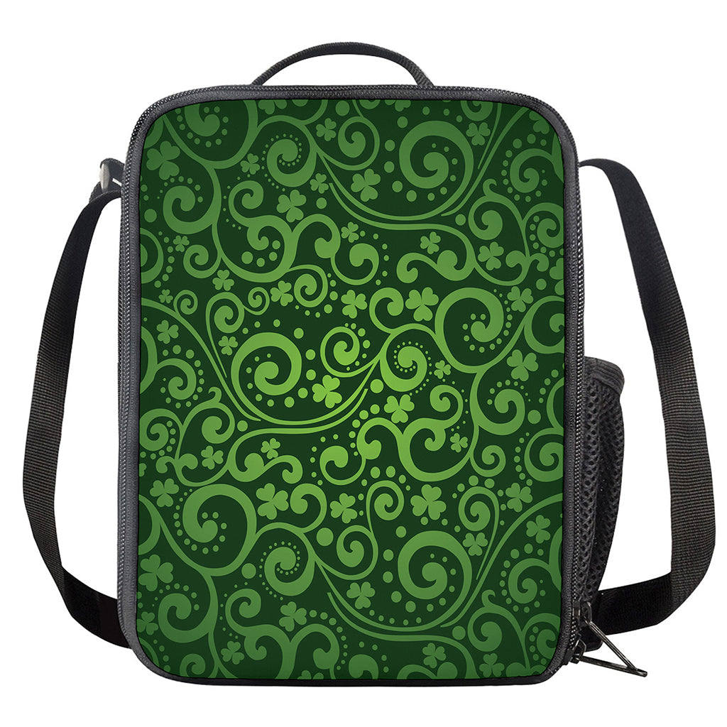 Green Irish Saint Patrick's Day Print Crossbody Lunch Bag