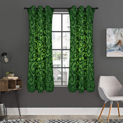 Green Irish Saint Patrick's Day Print Curtain