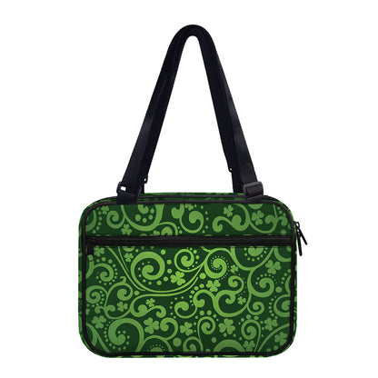Green Irish Saint Patrick's Day Print Double Strap Bible Bag
