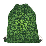 Green Irish Saint Patrick's Day Print Drawstring Bag