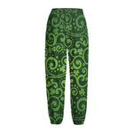 Green Irish Saint Patrick's Day Print Fleece Lined Knit Pants