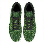 Green Irish Saint Patrick's Day Print High Top Leather Sneakers