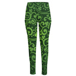 Green Irish Saint Patrick's Day Print High-Waisted Pocket Leggings