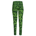 Green Irish Saint Patrick's Day Print High-Waisted Pocket Leggings