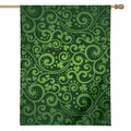 Green Irish Saint Patrick's Day Print House Flag