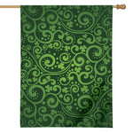 Green Irish Saint Patrick's Day Print House Flag