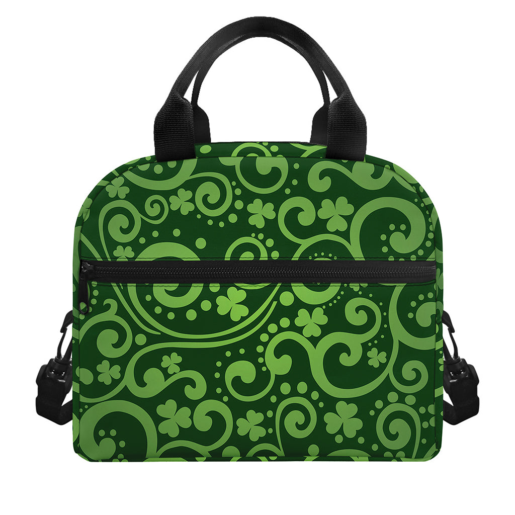 Green Irish Saint Patrick's Day Print Insulated Lunch Bag