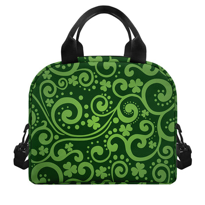 Green Irish Saint Patrick's Day Print Insulated Lunch Bag