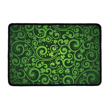 Green Irish Saint Patrick's Day Print Kitchen Mat