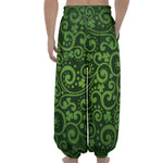 Green Irish Saint Patrick's Day Print Lantern Pants