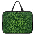 Green Irish Saint Patrick's Day Print Laptop Sleeve With Handle