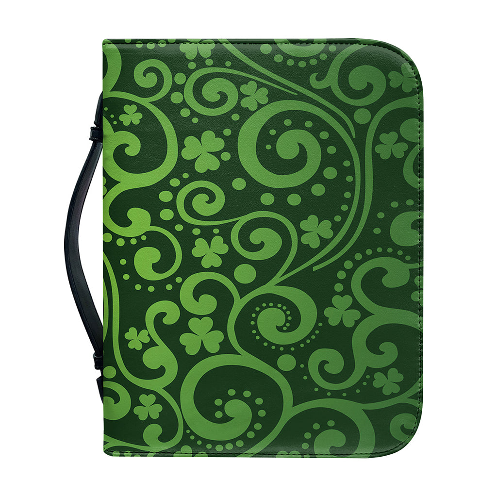 Green Irish Saint Patrick's Day Print Leather Bible Cover