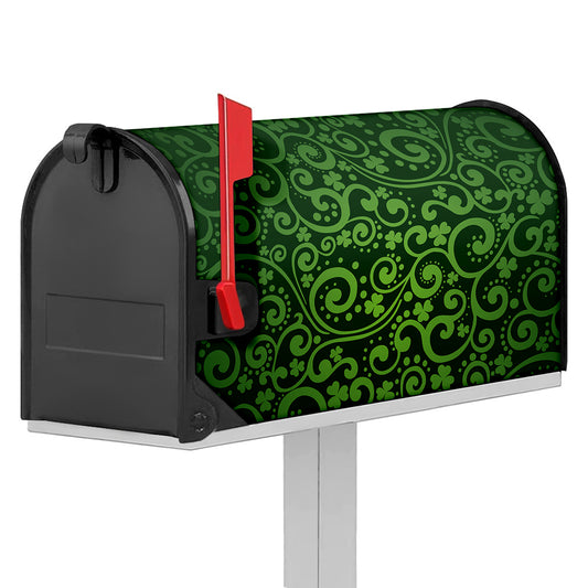 Green Irish Saint Patrick's Day Print Mailbox Cover