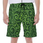 Green Irish Saint Patrick's Day Print Men's Beach Shorts