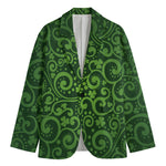 Green Irish Saint Patrick's Day Print Men's Blazer