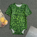 Green Irish Saint Patrick's Day Print Men's Bodysuit