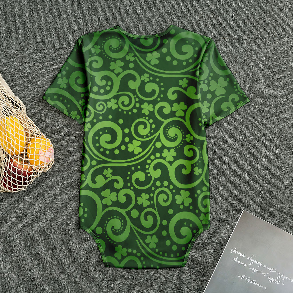 Green Irish Saint Patrick's Day Print Men's Bodysuit
