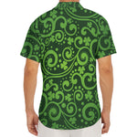 Green Irish Saint Patrick's Day Print Men's Deep V-Neck Shirt