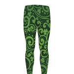 Green Irish Saint Patrick's Day Print Men's leggings