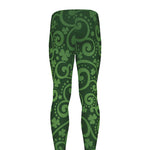 Green Irish Saint Patrick's Day Print Men's leggings